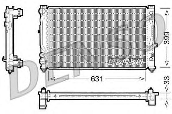 Радиатор, охлаждение двигател DRM02030 DENSO