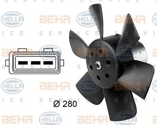 Вентилятор, охлаждение двигателя 8EW 009 144-381 HELLA
