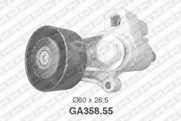 Натяжной ролик, поликлиновой  ремень GA358.55 NTN SNR