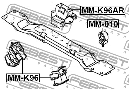 Подушка двигателя MM-K96AR FEBEST