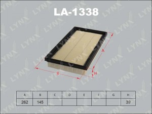 Фильтр воздушный LA-1338 LYNXAUTO