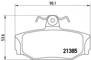 Комплект тормозных колодок, диско P86009 BREMBO