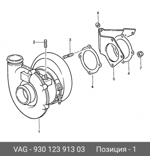 Компрессор, наддув 930 123 913 03 PORSCHE