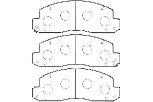 Комплект тормозных колодок, диско BP-9106 KAVO PARTS