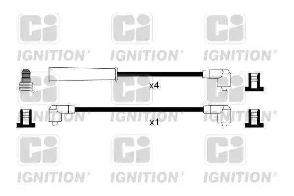 Ккомплект проводов зажигания XC801 QUINTON HAZELL