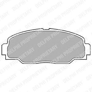 Комплект тормозных колодок, диско LP988 DELPHI