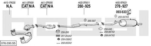 Система выпуска ОГ 07603055 BOSAL