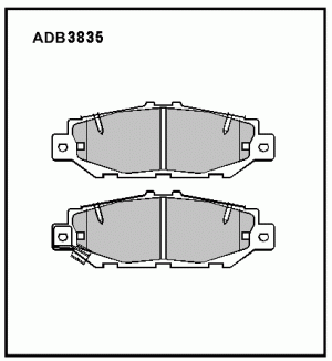 Колодки тормозные дисковые ADB3835 ALLIED NIPPON