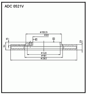 Диск тормозной ADC0521V ALLIED NIPPON
