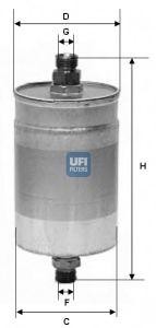 Топливный фильтр 31.572.00 UFI