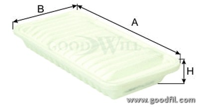 Фильтр воздушный AG 302 ECO GOODWILL