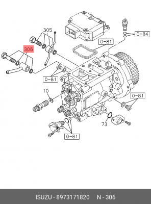 Впускная труба, подвод воздуха 8-97317-182-0 ISUZU