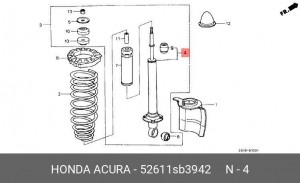 Амортизатор 52611SB3942 HONDA