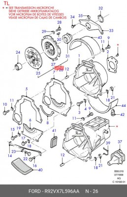 Комплект сцепления R92VX-7L596-AA FORD