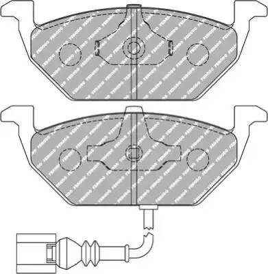 Комплект тормозных колодок, диско FDS1398 FERODO