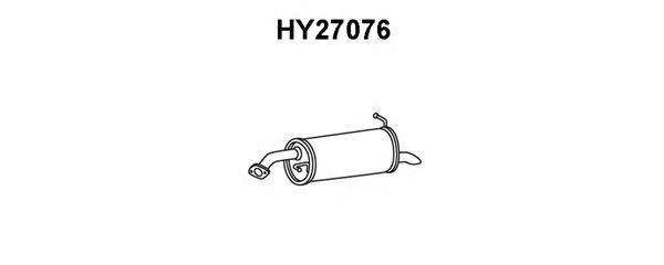 Глушитель выхлопных газов конечный HY27076 VENEPORTE