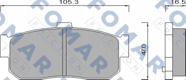 Колодки тормозные дисковые 51488981 ROULUNDS BRAKING