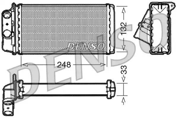 Теплообменник, отопление салона DRR09050 DENSO