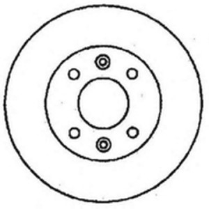Тормозной диск 561236B BENDIX JURID