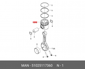 Деталь 51025117360 MAN