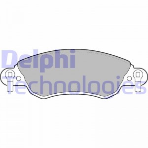 Комплект тормозных колодок, диско LP1656 DELPHI