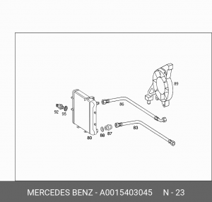 Датчик температуры охлаждающей жидкости A 001 540 30 45 MERCEDES BENZ