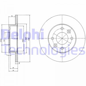 Тормозной диск BG2268 DELPHI