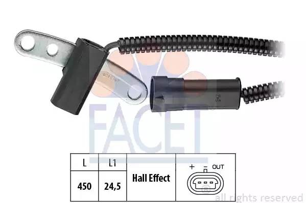 Датчик частоты вращения, управление двигателем 9.0249 FACET