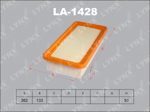 Фильтр воздушный LA-1428 LYNXAUTO