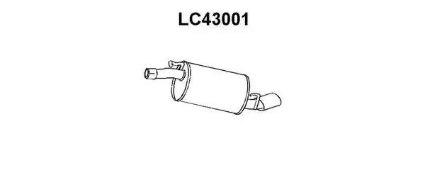 Глушитель выхлопных газов конечный LC43001 VENEPORTE