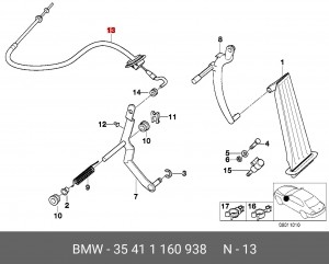 Тросик газа 35 41 1 160 938 BMW