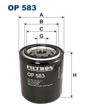Фильтр масляный двигателя OP583 FILTRON