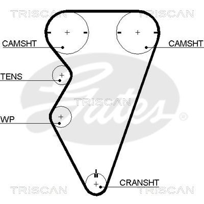 Комплект ремня ГРМ 864717002 TRISCAN