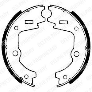 Комплект тормозных колодок LS1199 DELPHI