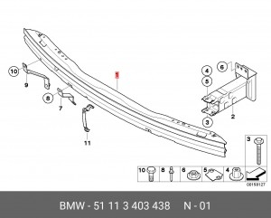 Кронштейн крепления 51 11 3 403 438 BMW