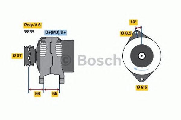 Генератор 0123545001 BOSCH