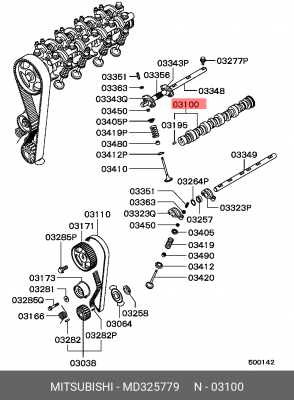 Распредвал MD325779 MITSUBISHI