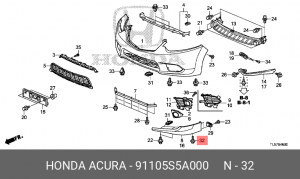 Деталь 91105S5A000 HONDA