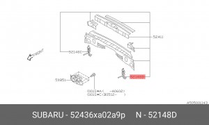 Деталь 52436XA02A9P SUBARU