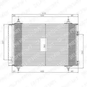 Конденсатор, кондиционер TSP0225548 DELPHI