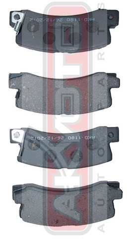 Колодки тормозные дисковые AKD-1180 AKYOTO