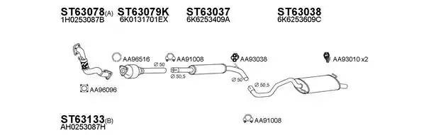 Система выпуска ОГ 630068 VENEPORTE