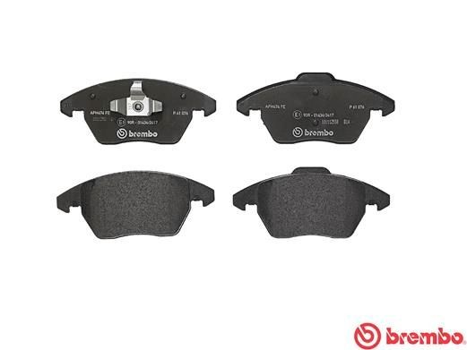 Комплект тормозных колодок, диско P61076 BREMBO