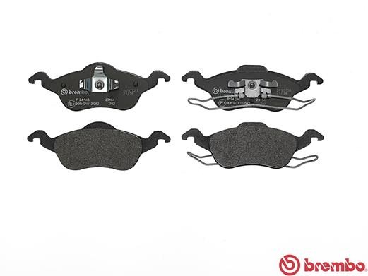 Комплект тормозных колодок, диско P24046 BREMBO