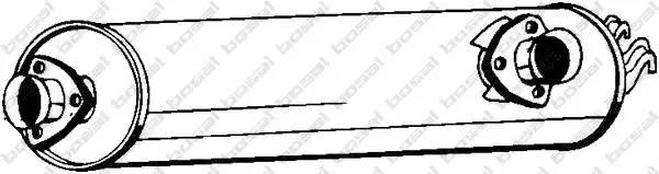 Средний глушитель выхлопных газов 233-555 BOSAL