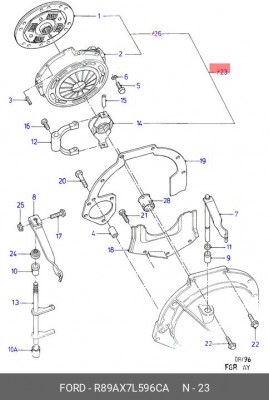 Комплект сцепления R89AX-7L596-CA FORD