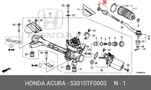 Тяга рулевая 53010-TF0-003 HONDA