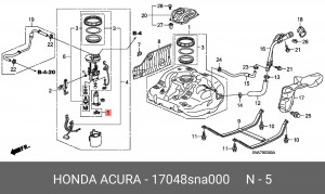 Фильтр топливный 17048SNA000 HONDA
