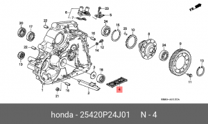 Гидрофильтр, автоматическая коробка передач 25420P24J01 HONDA