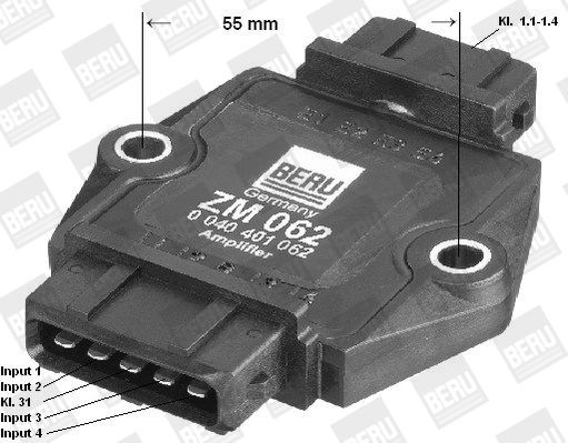Коммутатор, система зажигания ZM062 BERU